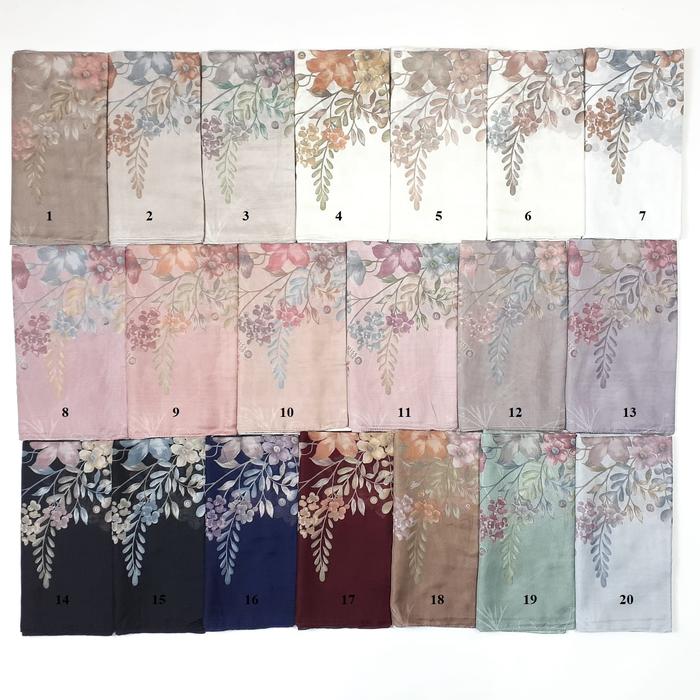 AZRA Series Miss Color Voile Scarf Ultrafine Polyspun - Size 120x120