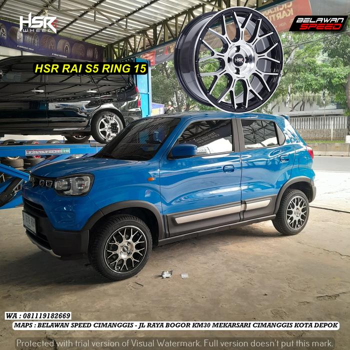 PAKET VELG MOBIL RING 15 SUZUKI SPRESSO HSR RAI S5 TWO TONE