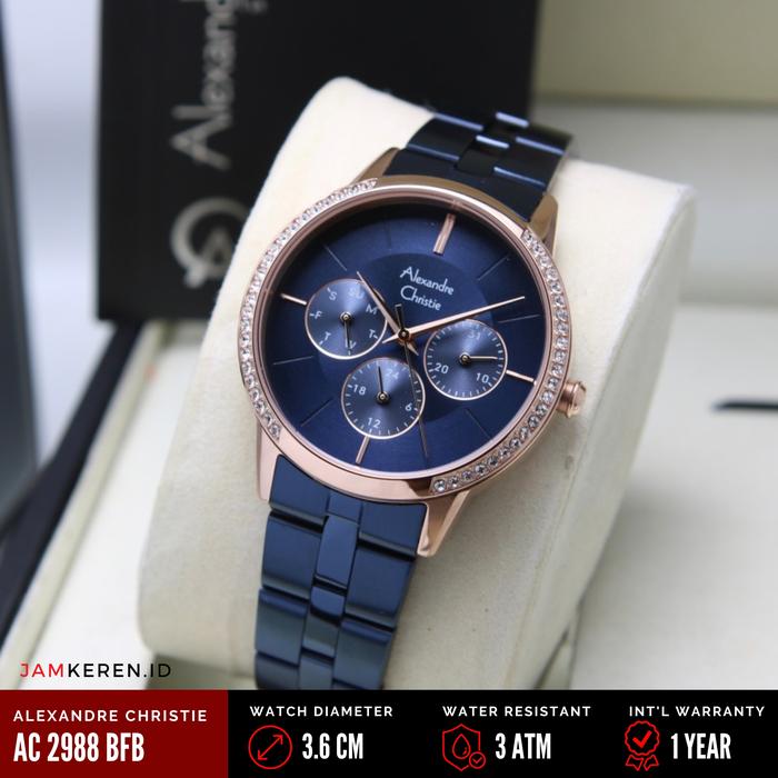 Jam Tangan Wanita Alexandre Christie 2988 AC2988 AC 2988 BF Original