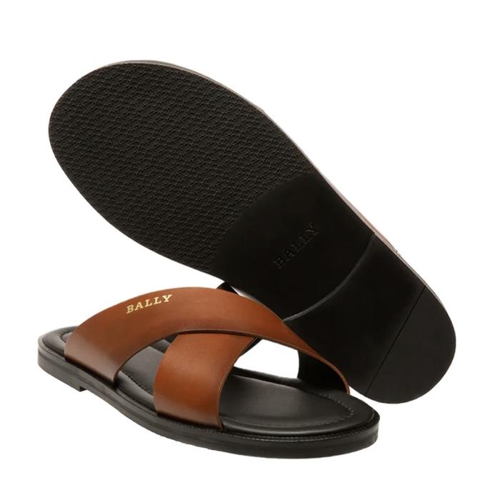 Sandal pria ball jair crossover brown black original with box