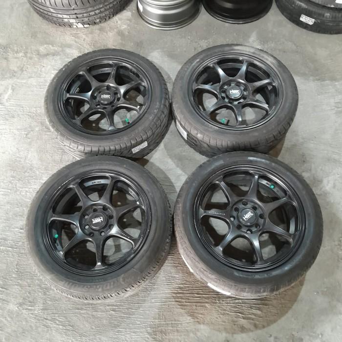 Velg Mobil Second Murah HSR R15 + Ban Seken 185 55 R15 Brio Calya Agya