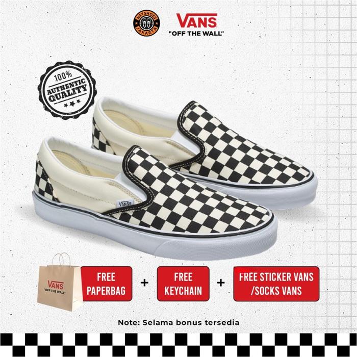 Sepatu vans checkerboard slip on classic original vans catur murah