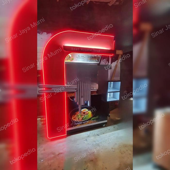Jual Murah Gerobak Mie Ramen / Bakso Custom bekas