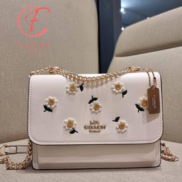 Tas wanita CH 2858 klare flower lady with daisy embroidery sling bag