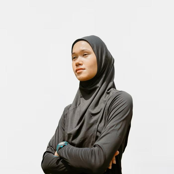 hijab running olahraga / Hijab Lari V2 / Hijab olahraga