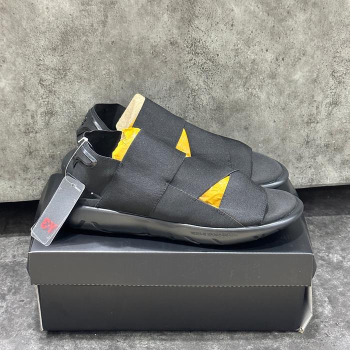 sepatu sandal y3 yohji triple black+sertifikat