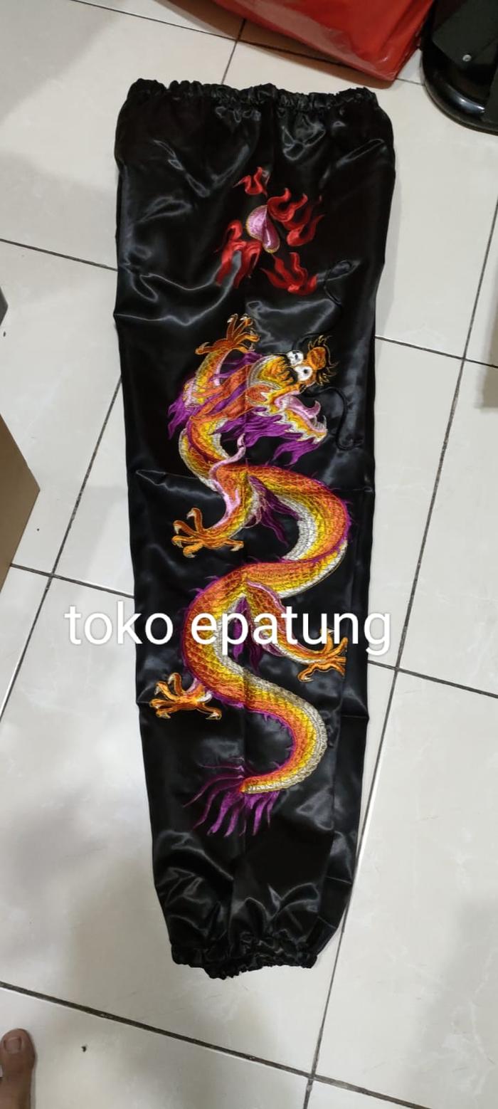 celana tatung hitam - naga