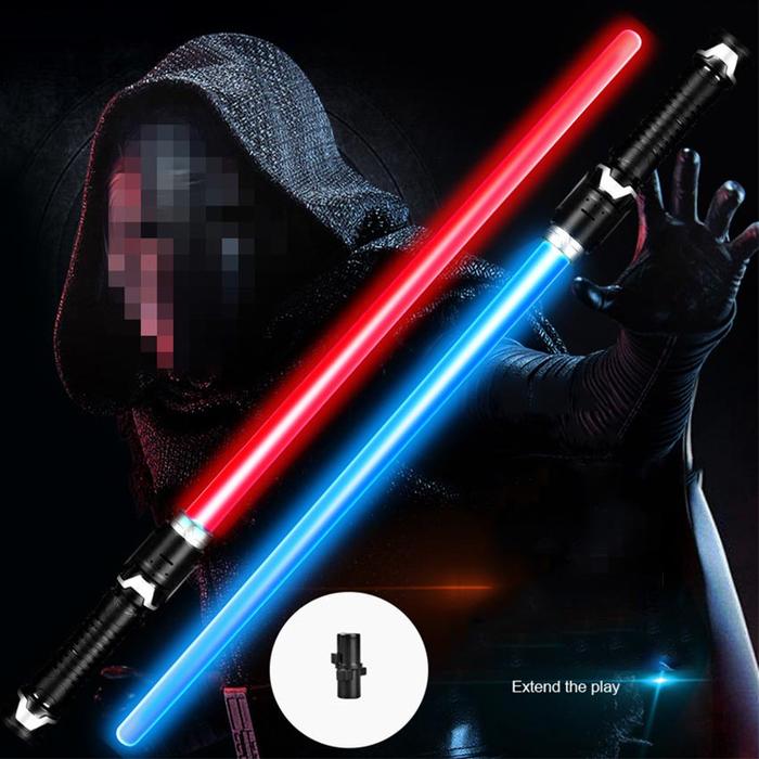 Pedang starwars mainan lightsaber anak cosplay isi 2pcs/Red-blue
