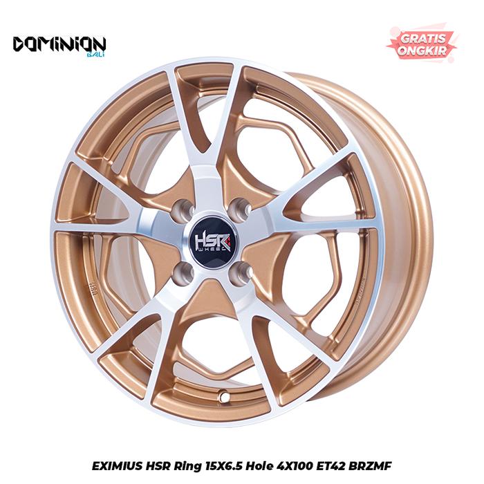 Velg HSR EXIMIUS R15 Bronze H4//PCD 4X100 BESTFOR DATSUN,AGYA,BRIO