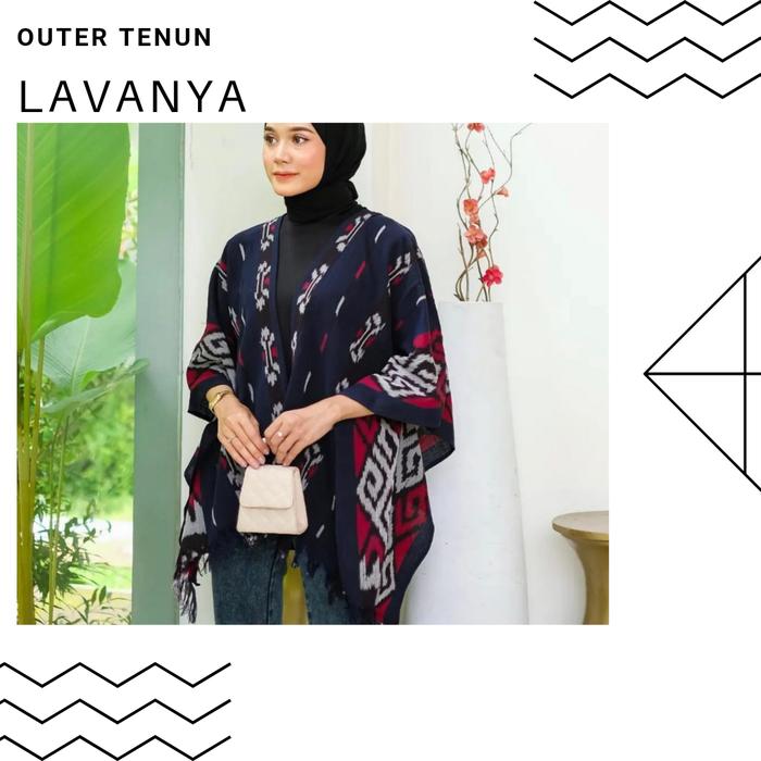 Outer Etnik Tenun Ikat Troso Outer Batwing  Outer Tenun OT42