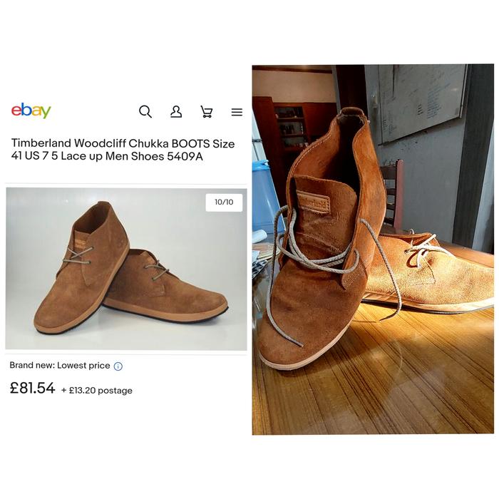 Sepatu kulit asli Timberland Earthkeepers 5409A bekas second original