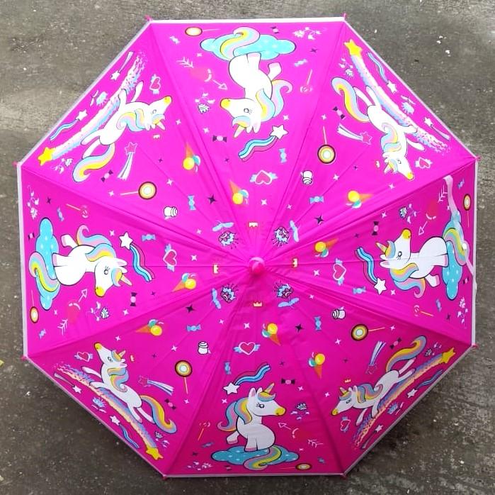 PAYUNG ANAK KARAKTER HELLO KITTY PINK KARAKTER KARTUN