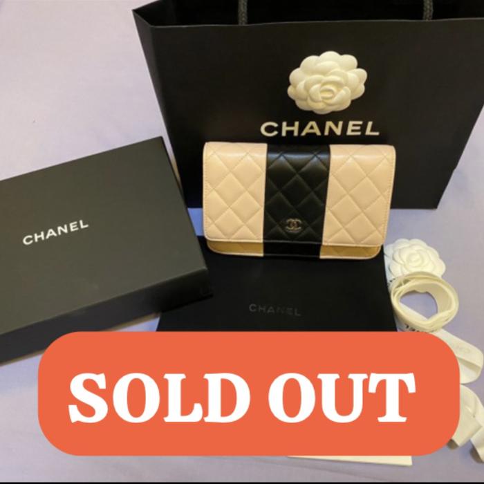 TERMURAH!! JUAL CEPAT!! CHANEL WOC Pink Black Lamb Complete Authentic