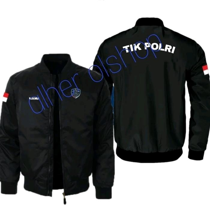 jaket bomber Tik polri full bordir jaket tik polri