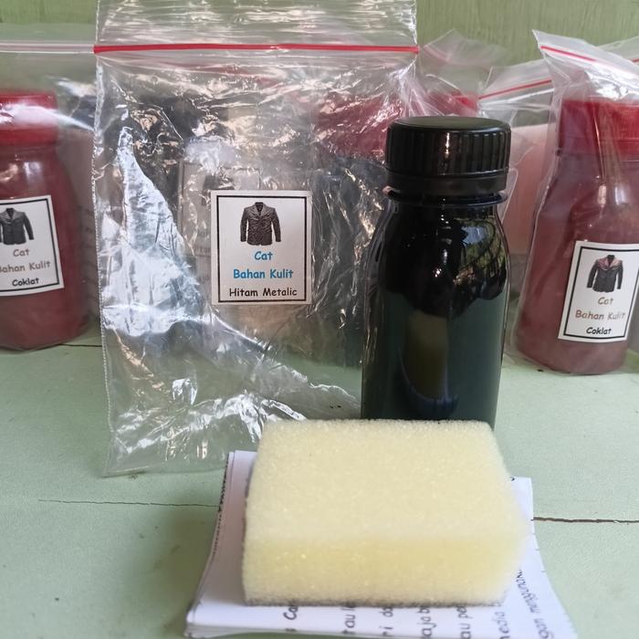 Cat Jaket Kulit Warna Hitam Metalik 80 ml