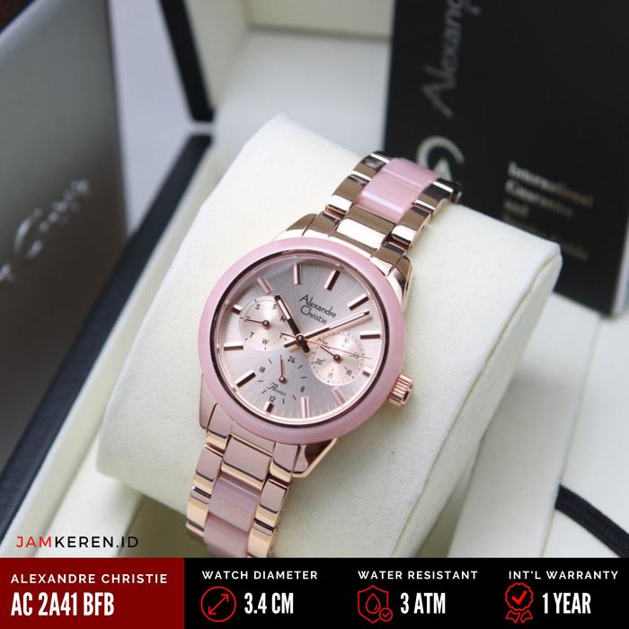 Jam Tangan Wanita Alexandre Christie 2A41 AC2A41 AC 2A41 BF Original
