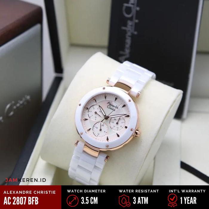 Jam Tangan Wanita Alexandre Christie 2807 AC 2807 AC2807 BF Original