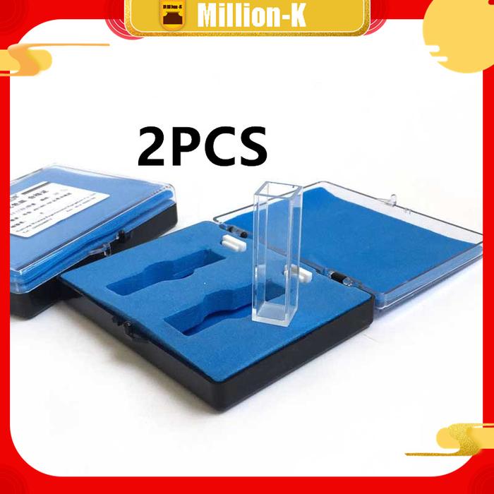 Quartz Cuvette / Kuvet Kuarsa / Kuvet Spektrofotometer 2PCS 10mm