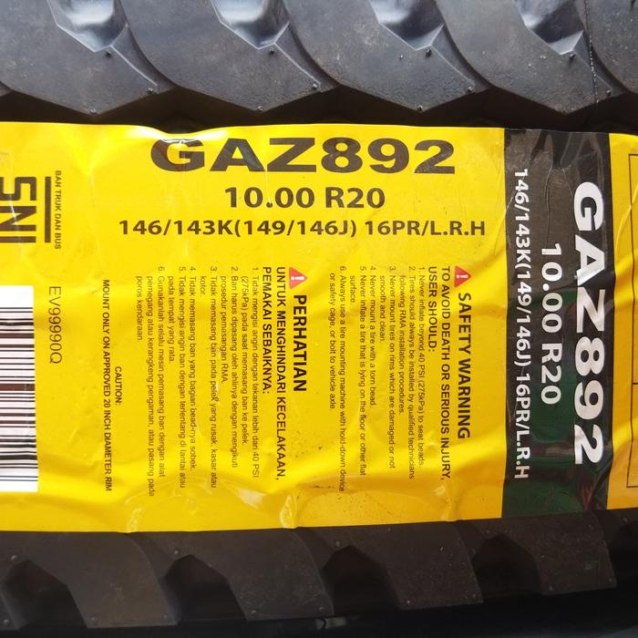ban truk giti 1000 r20 GAR892 / 1000 - 20 radial kawat / ban kawat