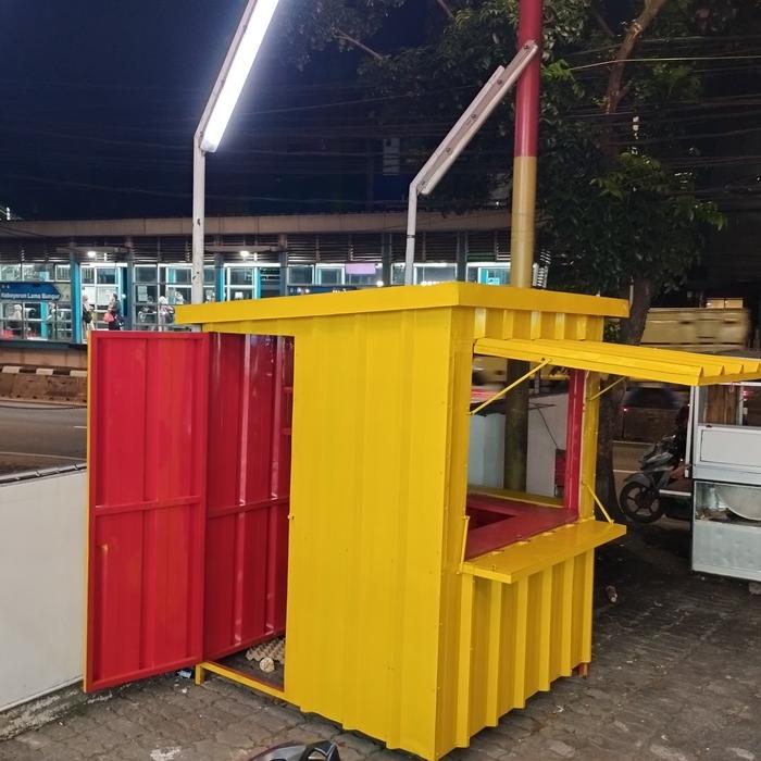 Booth container gerobak warung