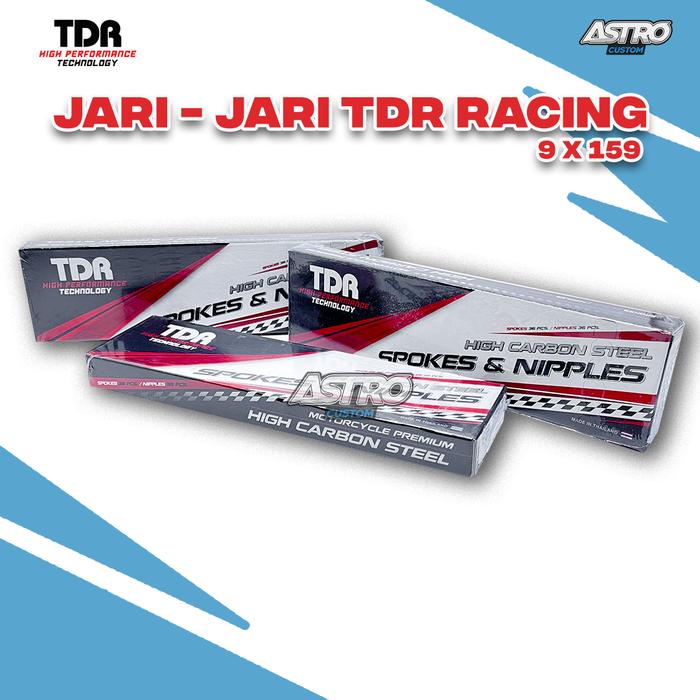 TDR Jari-Jari CHROME Ukuran 159 Supra Karisma Vixion F1ZR Ruji Velg Motor