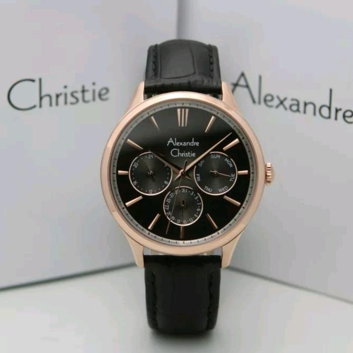 JAM TANGAN ALEXANDRE CHRISTIE AC 6569 / AC6569 PRIA LEATHER ORIGINAL