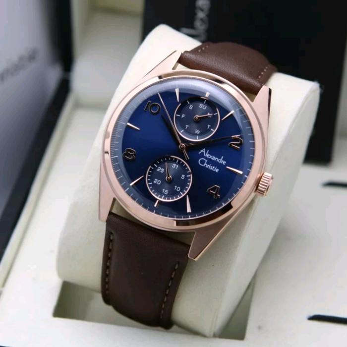 JAM TANGAN PRIA ALEXANDRE CHRISTIE AC 6579 / AC6579 LEATHER ORIGINAL