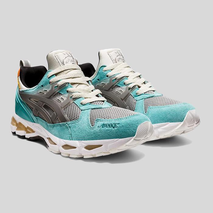Sneaker Original Asics Gel Kayano 21 Trainer Awake NY Teal Pure SIlver
