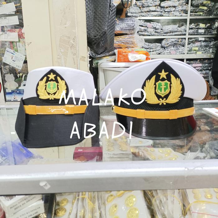 Topi pet pdu SMK pelayaran