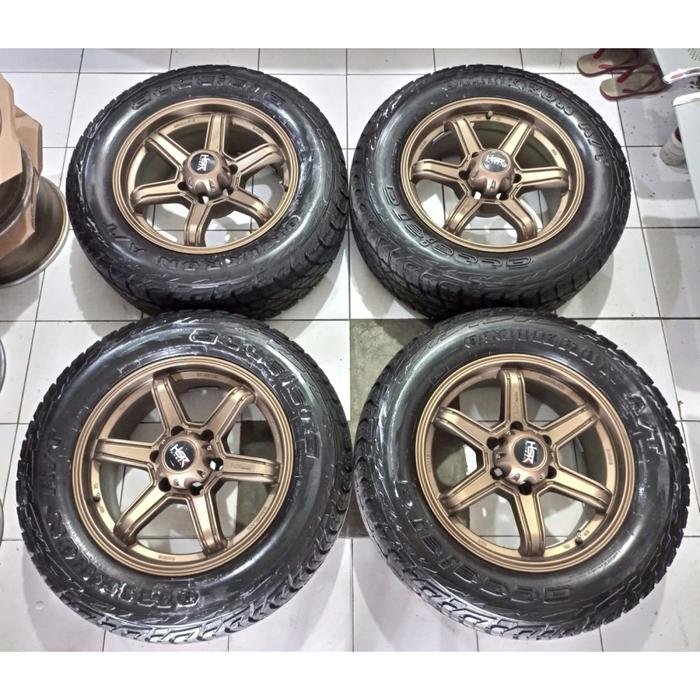 Velg Racing Seken Fortuner Triton Ring 18 Lubang 6 Ban A/T 265 60 R18