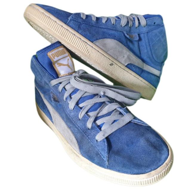Sepatu bekas Puma suede mid XXI size 44 good condition