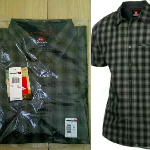 Original Shirt Kemeja Quicksilver Cuban Pointer Size L