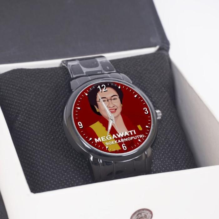Jam Tangan Keren Stainless Gambar Megawati Soekarnoputri