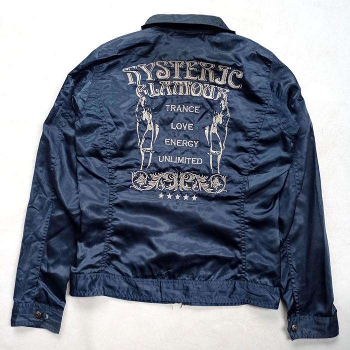 hysteric glamour japan nylon satin biker jacket sukajan wacko maria