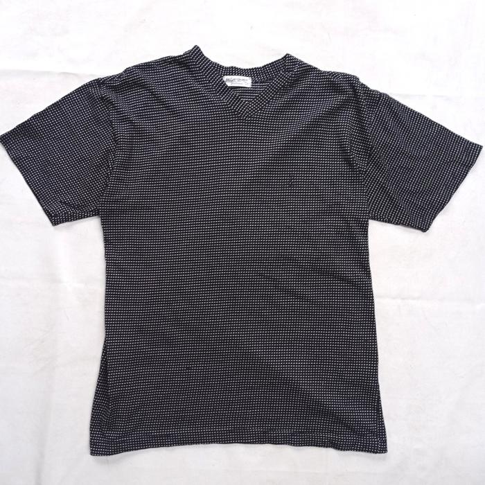 kaos ysl yves saint laurent pour homme stripes dot jacquard v neck tee