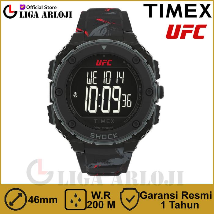 TIMEX TW2V85100 UFC Street Shock Jam Tangan Pria Digital Black Rubber