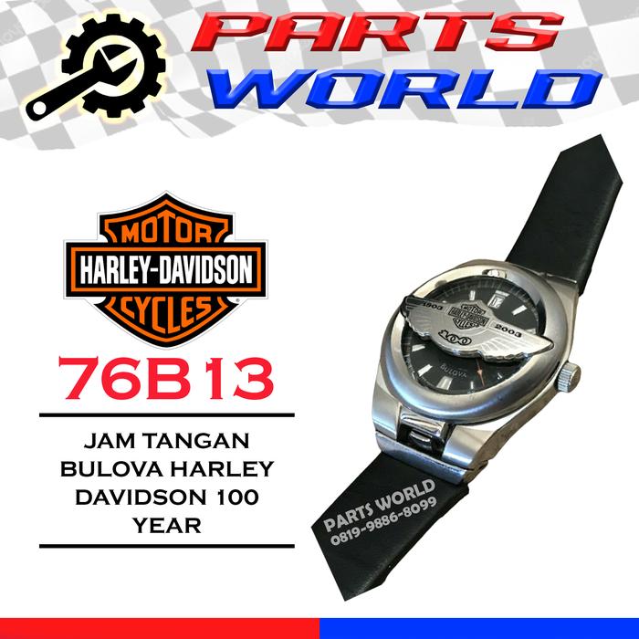 JAM TANGAN BULOVA HARLEY DAVIDSON 100 YEAR ANNIVERSARY WATCH 76B13