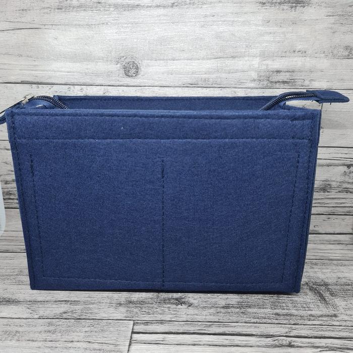 Felt Bag organizer for mini book tote - side zipper / tas tote book