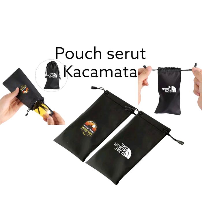 Pouch serut serbaguna kacamata Powerbank Parfum