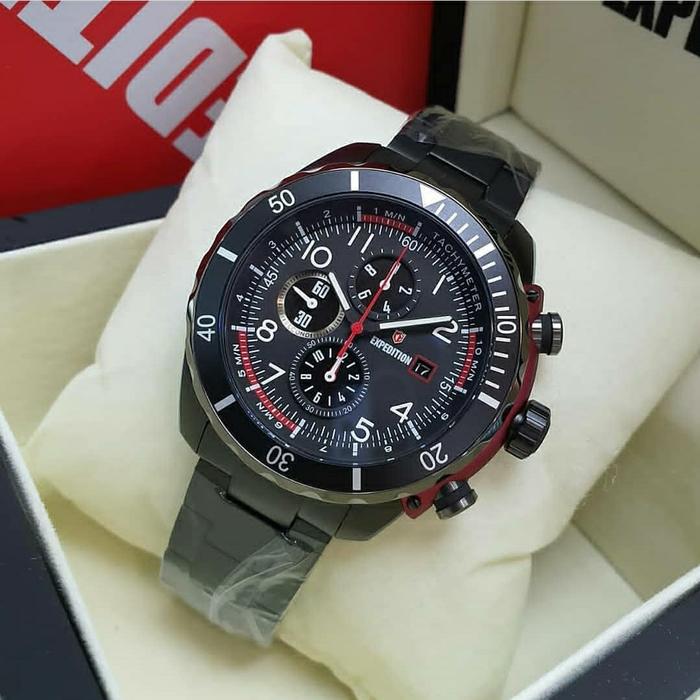 EXPEDITION EXP E6795 E 6795 BLACK RED ORIGINAL. JAM TANGAN PRIA