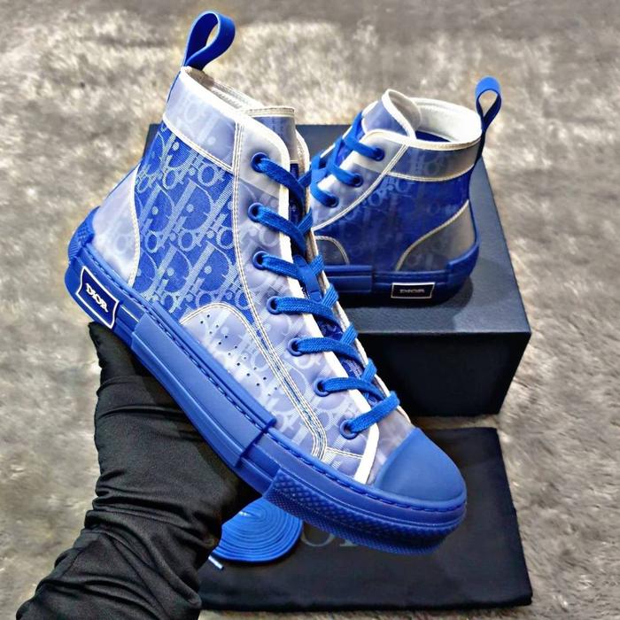 Dior high b23 blue sneakers Size 41 Authentic Sneakers 100%