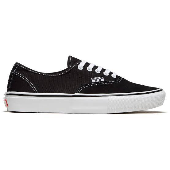Sepatu Pria Sneakers Vans Authentic Skate Pro Black White 100% Ori
