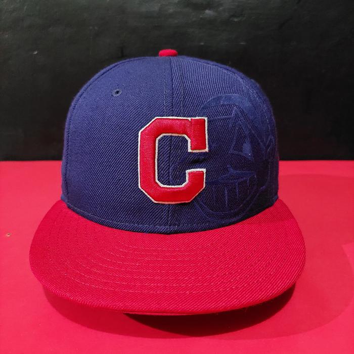 Topi Snapback New Era MLB Indians Logo C