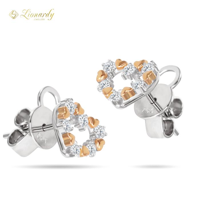 Lonardy Jewellery Anting Berlian - Emas Kombinasi - LDCJ-TR310