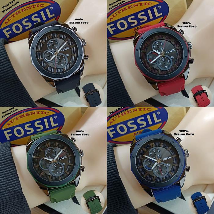 Jam tangan Fossil sporty/Jam tangan Cowok/Jam tangan Cewek/Tali Rubber