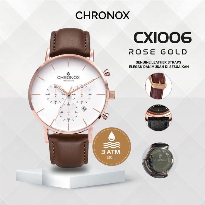 Jam Tangan CHRONOX CX1006 MAN - WHITEGOLD (B1-B5) Murah Termurah !