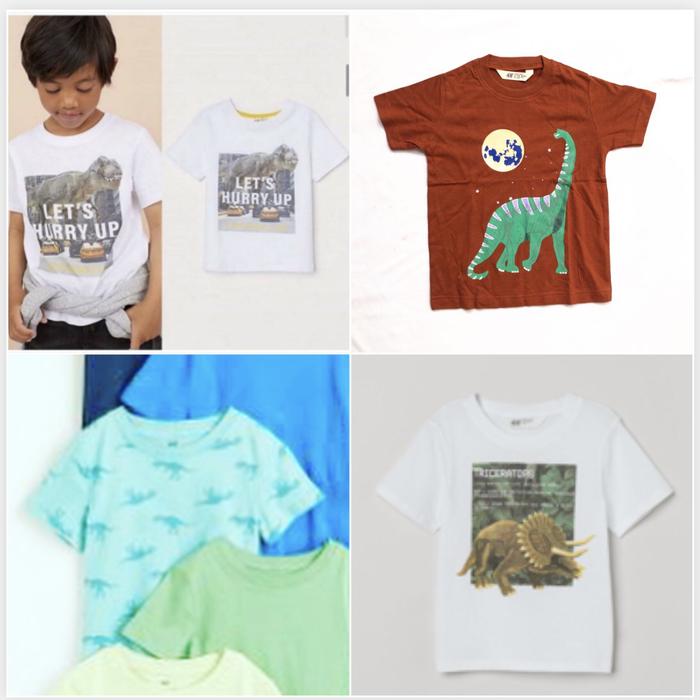 H*M tee boy dino series ( 1 1/2-2y,2-4y)