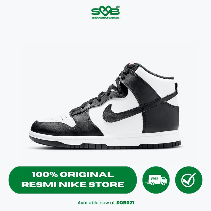 Nike Dunk High Women’s Black and White University Red - DD1869-103