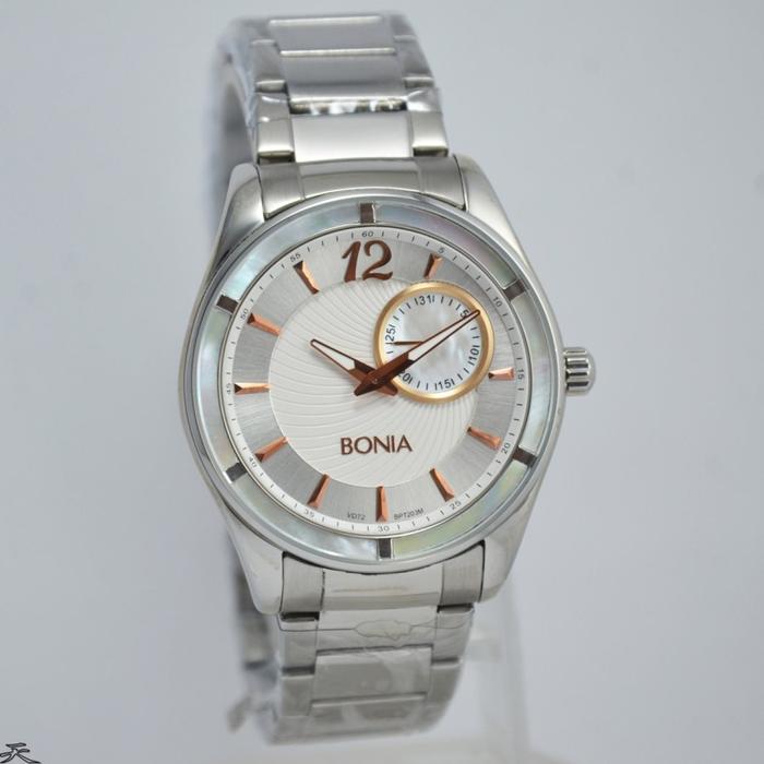 JAM TANGAN PRIA BONIA BPT203-3355M SILVER WHITE ORIGINAL