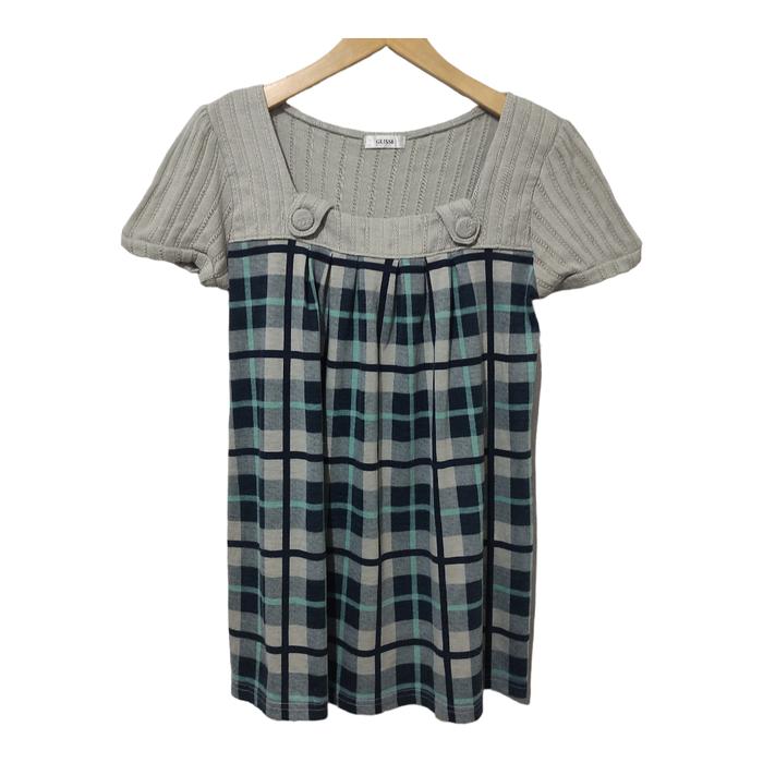 glisse dress tunik tartan skirt size m ( minus)